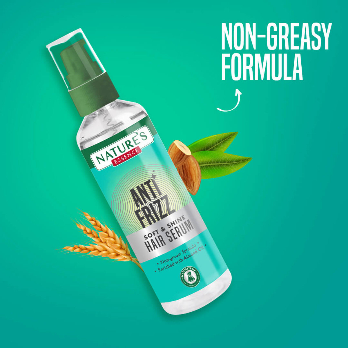 Nature's Essence Anti Frizz Soft & Shine Hair Serum, 100 ml, Pack of 1 Nature's Essence Anti Frizz Soft & Shine Hair Serum, 100 ml, Pack of 1