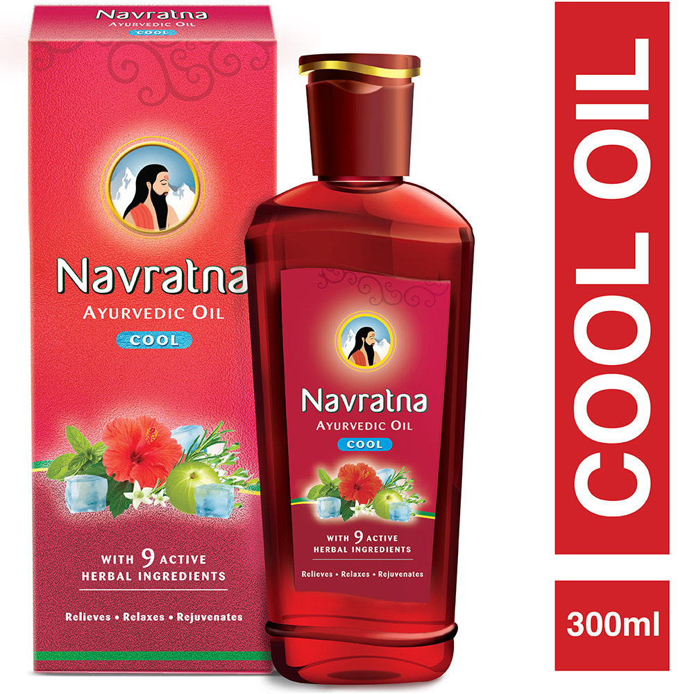 Navratna Ayurvedic Cool Hair Oil, 300 ml, Pack of 1 Navratna Ayurvedic Cool Hair Oil, 300 ml, Pack of 1