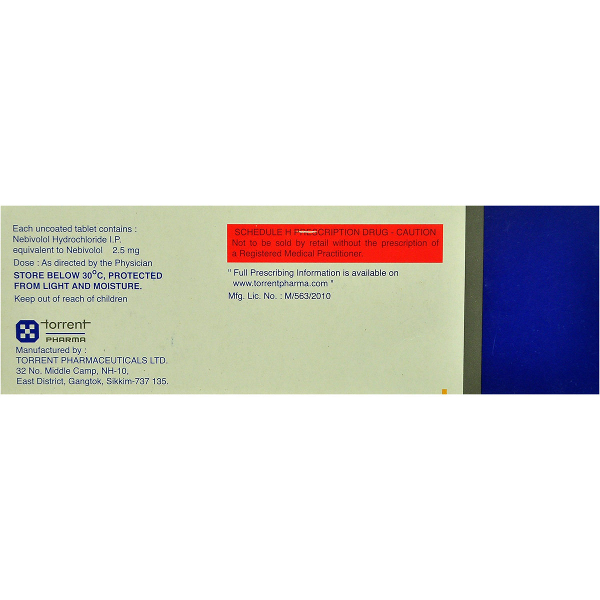 Nebicard-2.5 Tablet 15's, Pack of 15 TABLETS Nebicard-2.5 Tablet 15's, Pack of 15 TABLETS