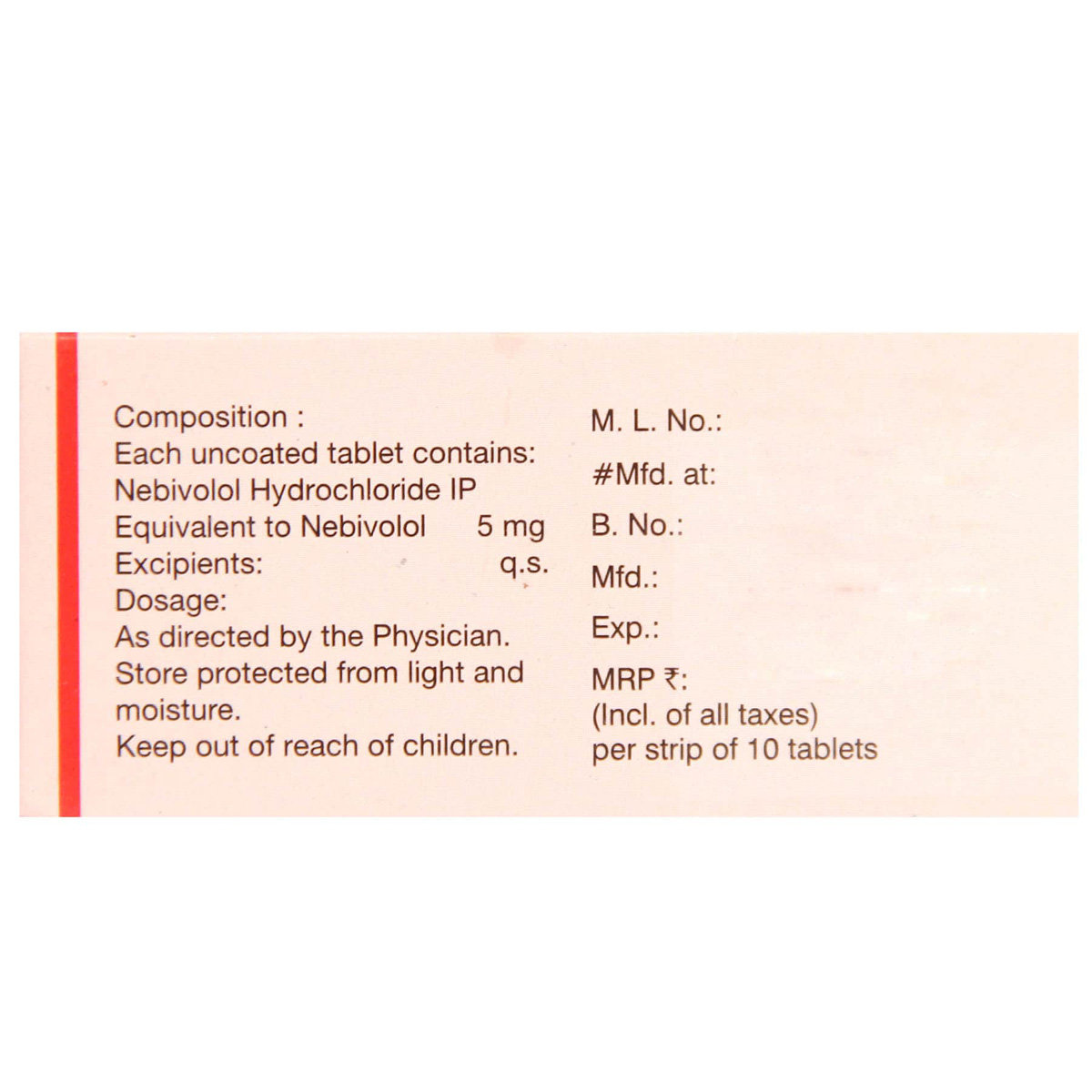 Nebi 5 Tablet 10's, Pack of 10 TABLETS Nebi 5 Tablet 10's, Pack of 10 TABLETS