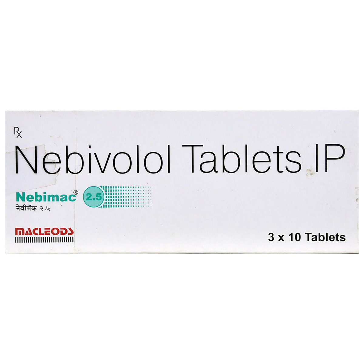 Nebimac 2.5 Tablet 10's, Pack of 10 TABLETS Nebimac 2.5 Tablet 10's, Pack of 10 TABLETS