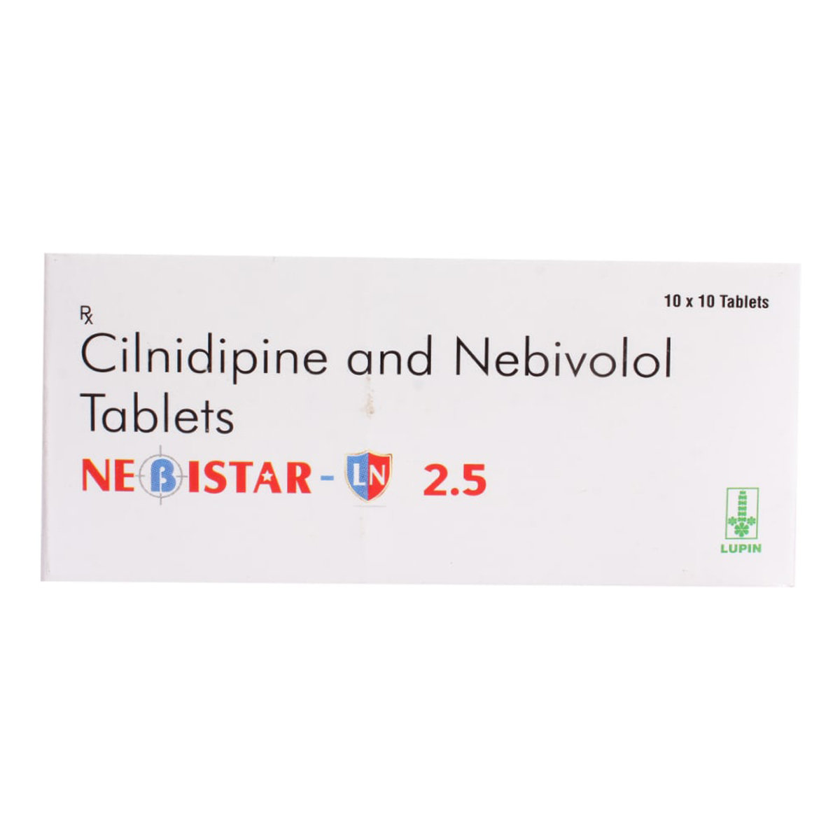 Nebistar LN 2.5/10mg Tablet 10's, Pack of 10 TABLETS Nebistar LN 2.5/10mg Tablet 10's, Pack of 10 TABLETS