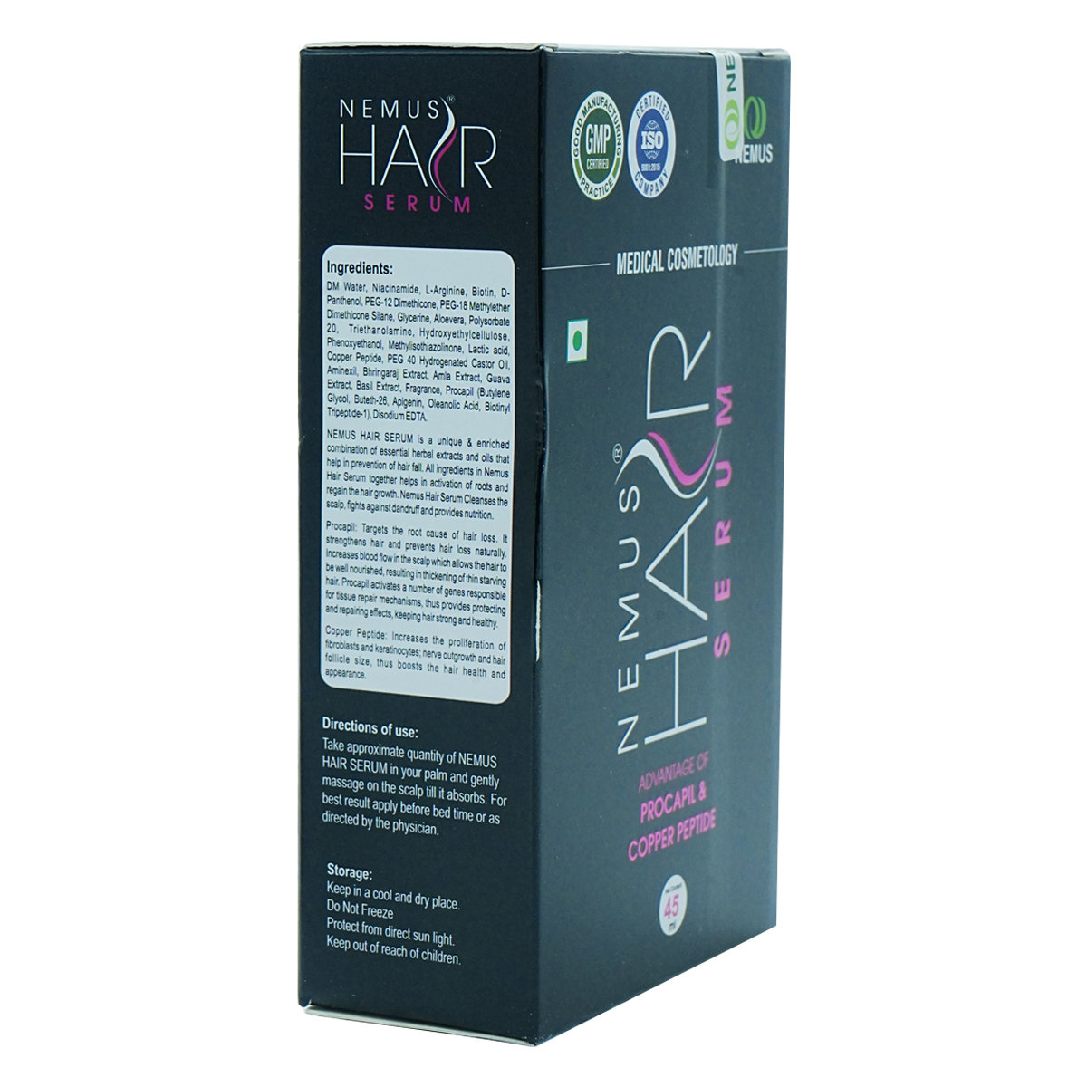 Nemus Hair Serum 45 ml, Pack of 1 Nemus Hair Serum 45 ml, Pack of 1