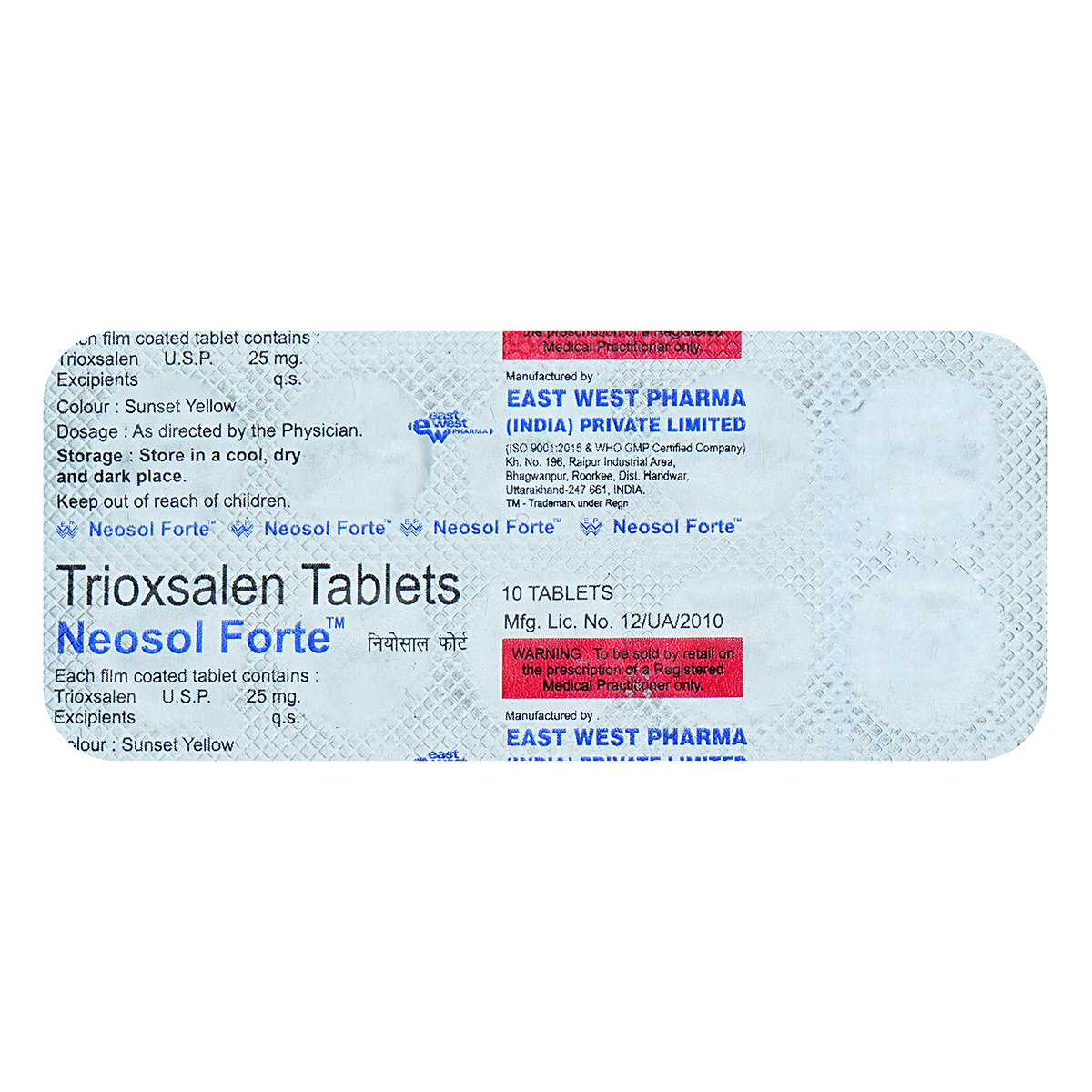 Neosol Forte Tablet 10's, Pack of 10 TABLETS Neosol Forte Tablet 10's, Pack of 10 TABLETS
