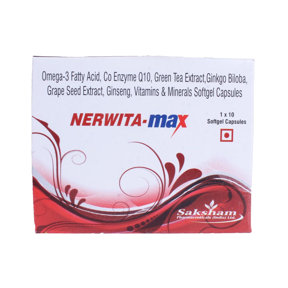 Nerwita Max Capsule 10's, Pack of 10 Nerwita Max Capsule 10's, Pack of 10