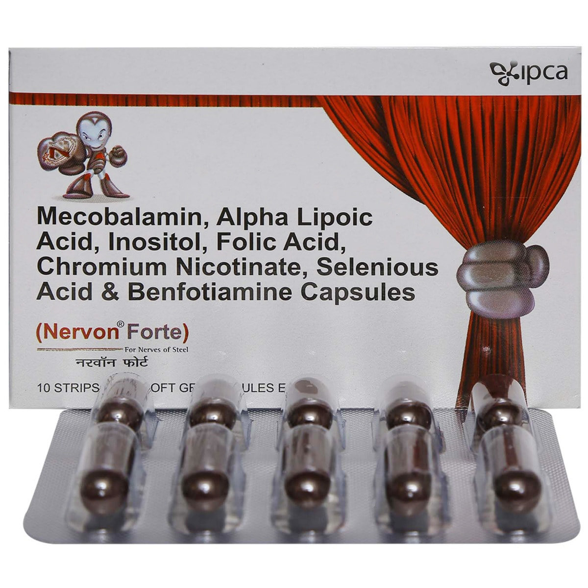 Nervon Forte Capsule 10's, Pack of 10 CAPSULES Nervon Forte Capsule 10's, Pack of 10 CAPSULES