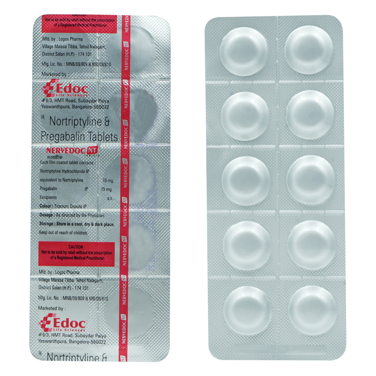 Nervedoc-NT Tablet 10's, Pack of 10 Nervedoc-NT Tablet 10's, Pack of 10
