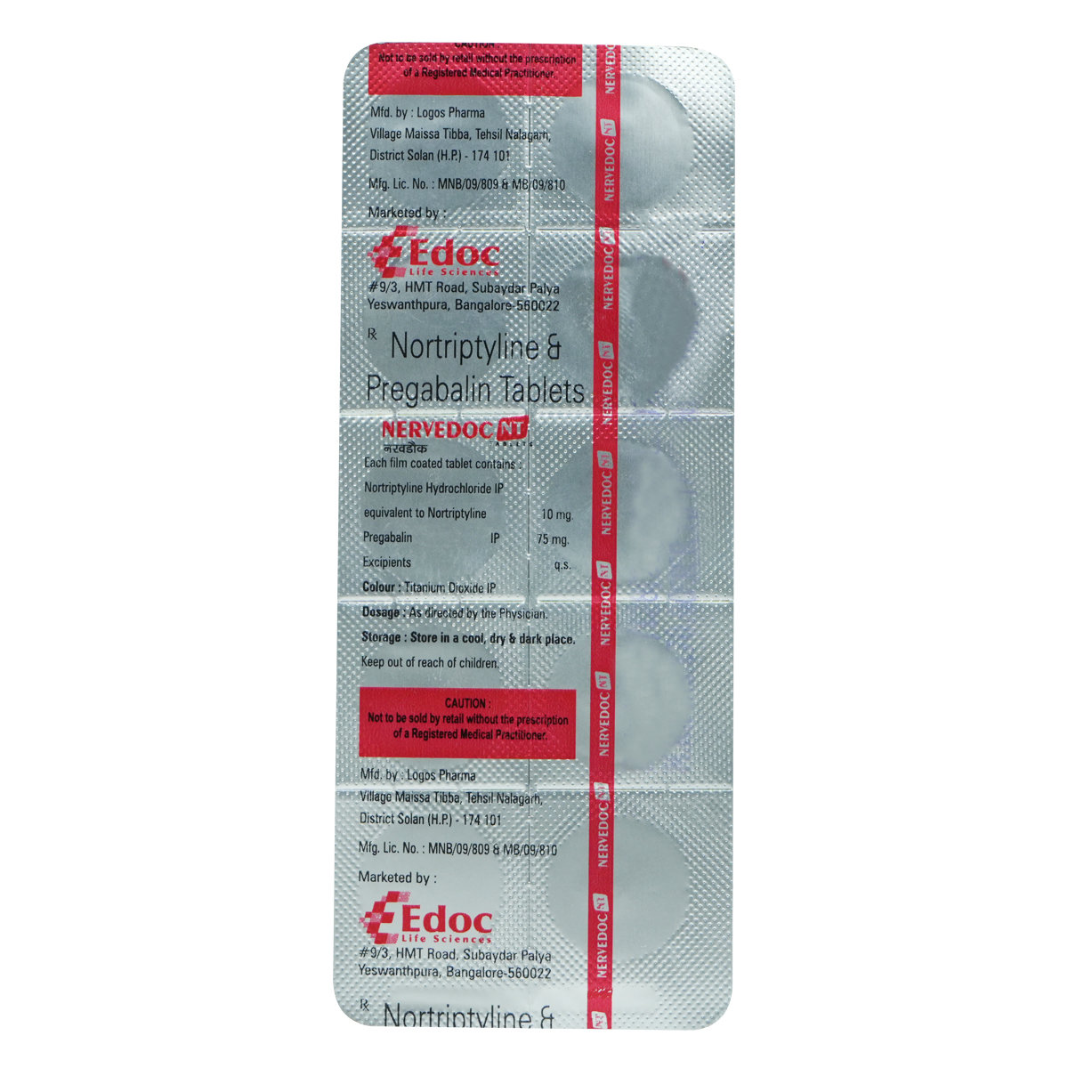 Nervedoc-NT Tablet 10's, Pack of 10 Nervedoc-NT Tablet 10's, Pack of 10