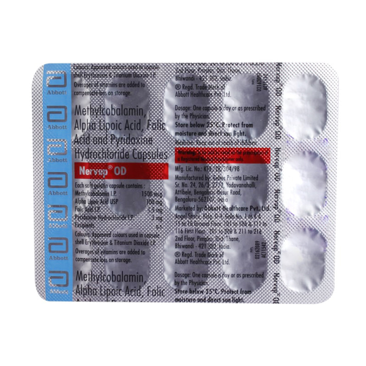 Nervup OD Capsule 15's, Pack of 15 CAPSULES Nervup OD Capsule 15's, Pack of 15 CAPSULES