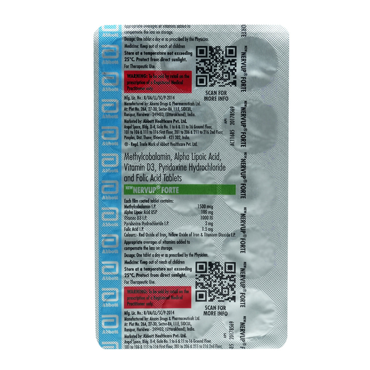 New Nervup Forte Tablet 15's, Pack of 15 New Nervup Forte Tablet 15's, Pack of 15