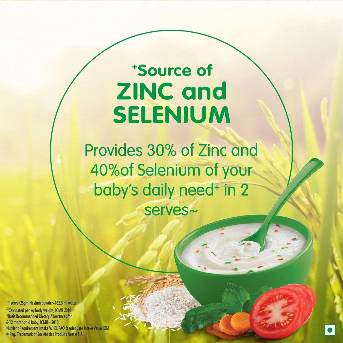 Nestle Nestum Baby Cereal Rice Vegetables (From 8 Months+) Powder, 300 gm Refill Pack, Pack of 1 Nestle Nestum Baby Cereal Rice Vegetables (From 8 Months+) Powder, 300 gm Refill Pack, Pack of 1