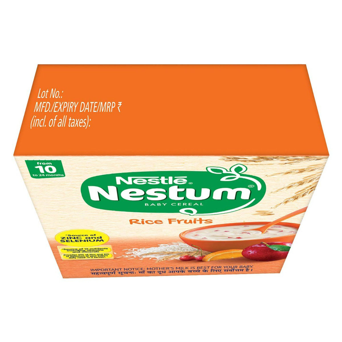 Nestle Nestum Baby Cereal Rice Fruits (From 10 to 24 Months) Powder, 300 gm Refill Pack, Pack of 1 Nestle Nestum Baby Cereal Rice Fruits (From 10 to 24 Months) Powder, 300 gm Refill Pack, Pack of 1