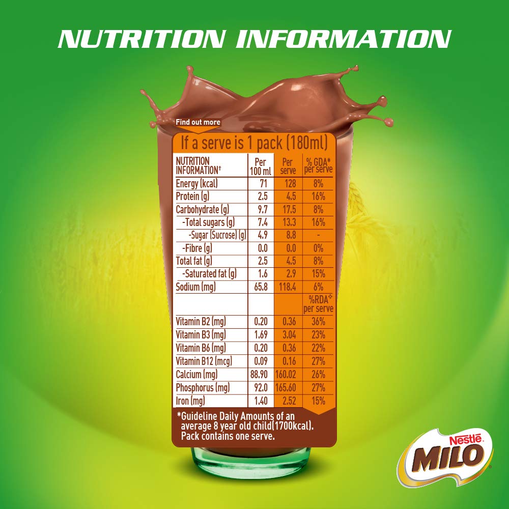 Nestle Milo Active-Go Cocoa-Malt Milk Health Drink, 180 ml, Pack of 1 Nestle Milo Active-Go Cocoa-Malt Milk Health Drink, 180 ml, Pack of 1