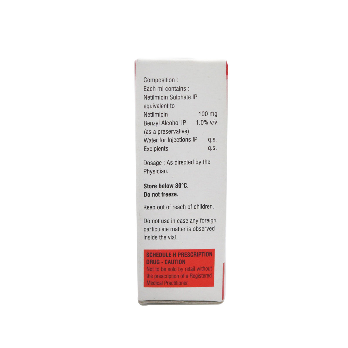 NETROMAX 300MG INJECTION 3ML, Pack of 1 Injection NETROMAX 300MG INJECTION 3ML, Pack of 1 Injection