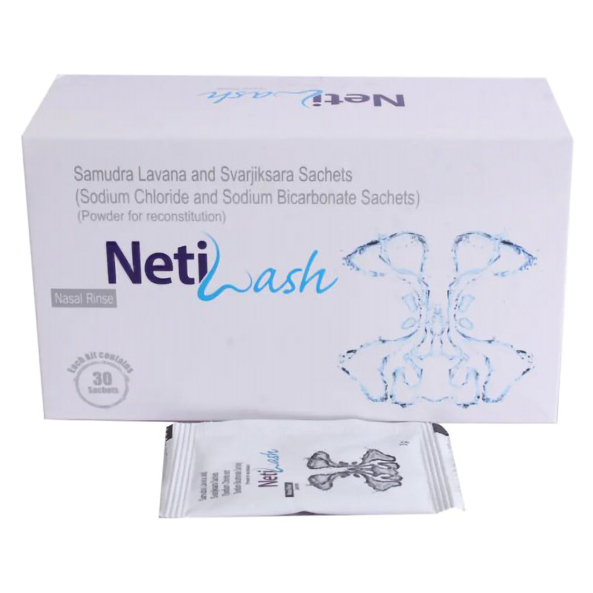 Netiwash Nasal Rinse Sachet 30's, Pack of 1 Sachet Netiwash Nasal Rinse Sachet 30's, Pack of 1 Sachet