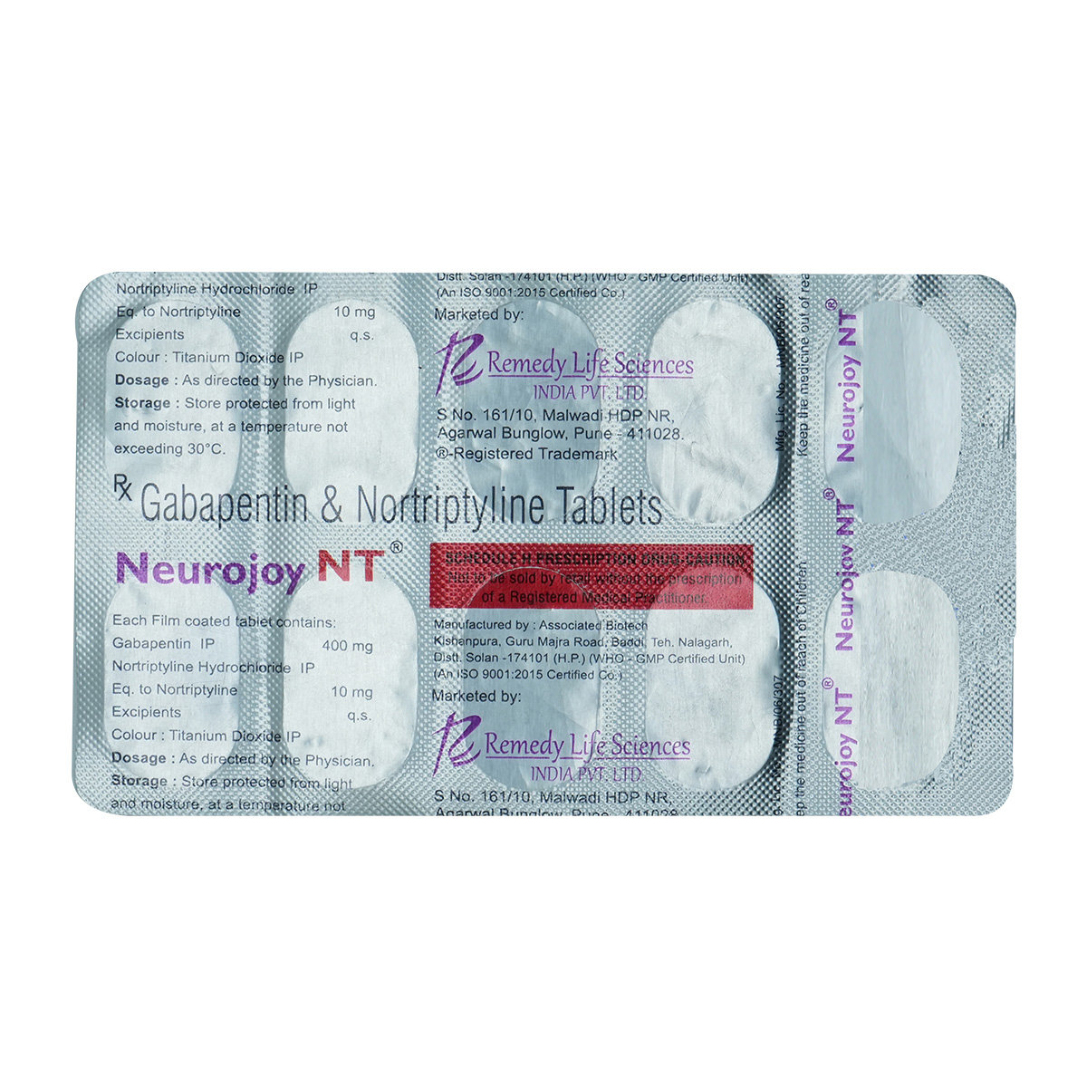 Neurojoy NT Tablet 10's, Pack of 10 TABLETS Neurojoy NT Tablet 10's, Pack of 10 TABLETS