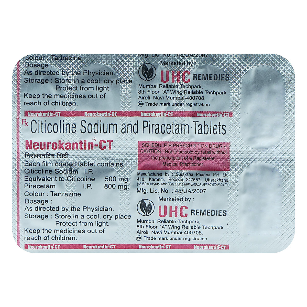 Neurokantin-CT Tablet 10's, Pack of 10 Neurokantin-CT Tablet 10's, Pack of 10