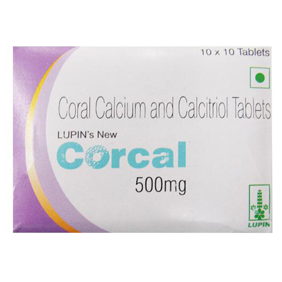 New Corcal 500 mg Tablet 10's, Pack of 10 New Corcal 500 mg Tablet 10's, Pack of 10