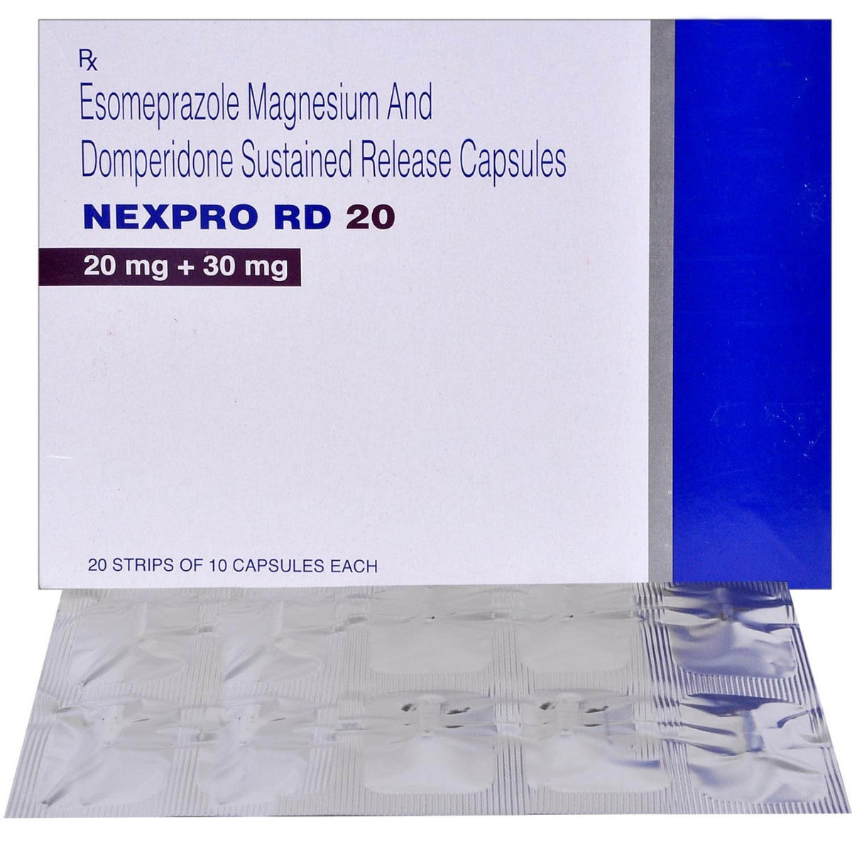 Nexpro RD 20 Capsule 10's, Pack of 10 CAPSULES Nexpro RD 20 Capsule 10's, Pack of 10 CAPSULES