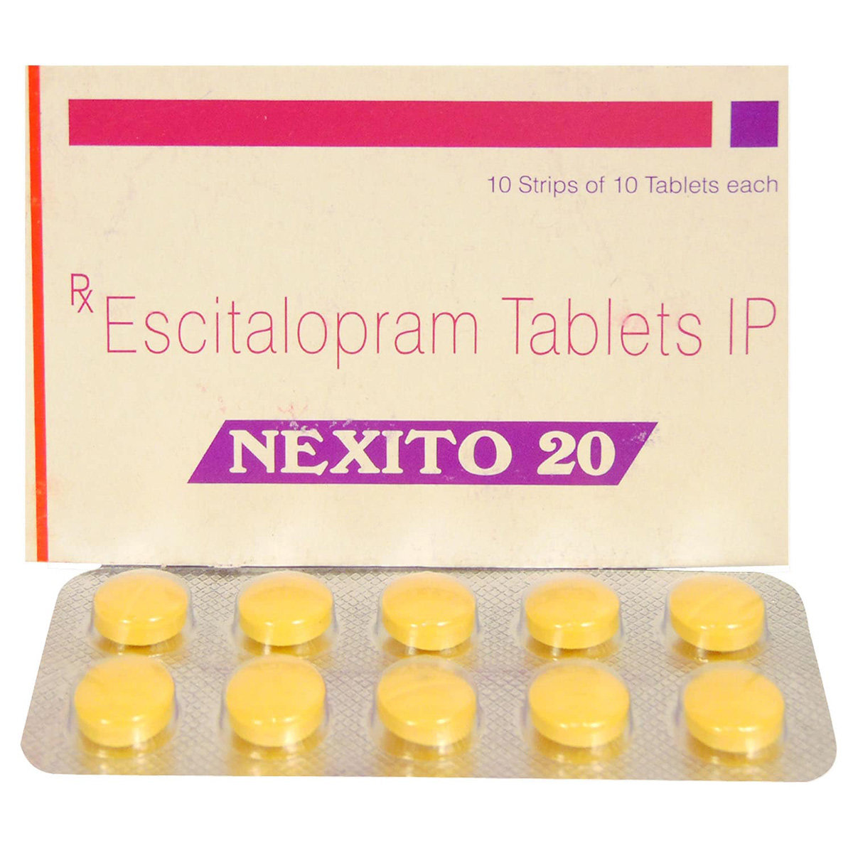 Nexito 20 Tablet 10's, Pack of 10 TABLETS Nexito 20 Tablet 10's, Pack of 10 TABLETS
