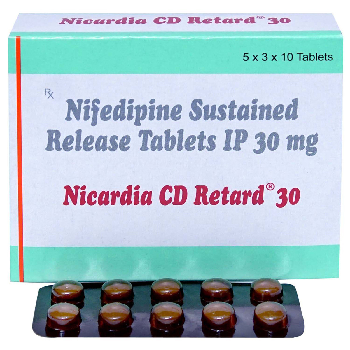 Nicardia CD Retard 30 Tablet 10's, Pack of 10 TABLETS Nicardia CD Retard 30 Tablet 10's, Pack of 10 TABLETS