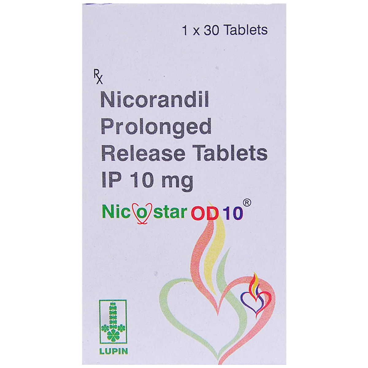 Nicostar OD 10 Tablet 30's, Pack of 1 TABLET Nicostar OD 10 Tablet 30's, Pack of 1 TABLET