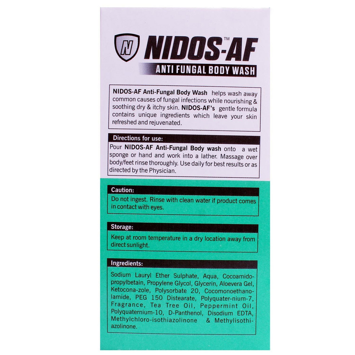 Nidos AF Body Wash 100 ml, Pack of 1 Nidos AF Body Wash 100 ml, Pack of 1