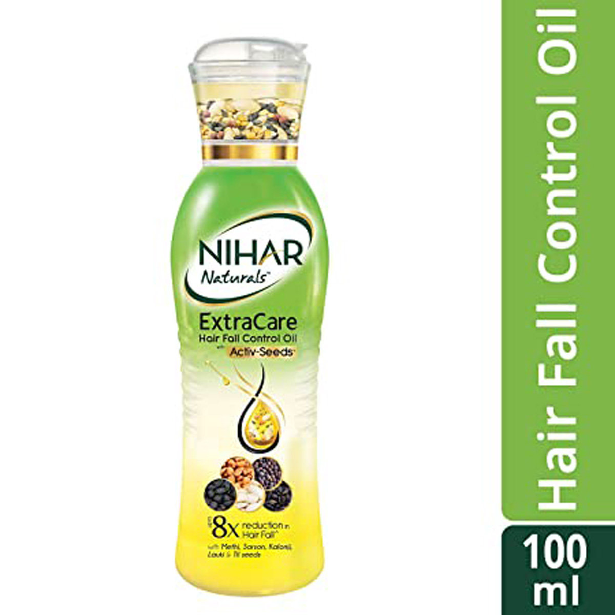 Nihar Naturals Extra Care Hairfall Control Oil, 100 ml, Pack of 1 Nihar Naturals Extra Care Hairfall Control Oil, 100 ml, Pack of 1