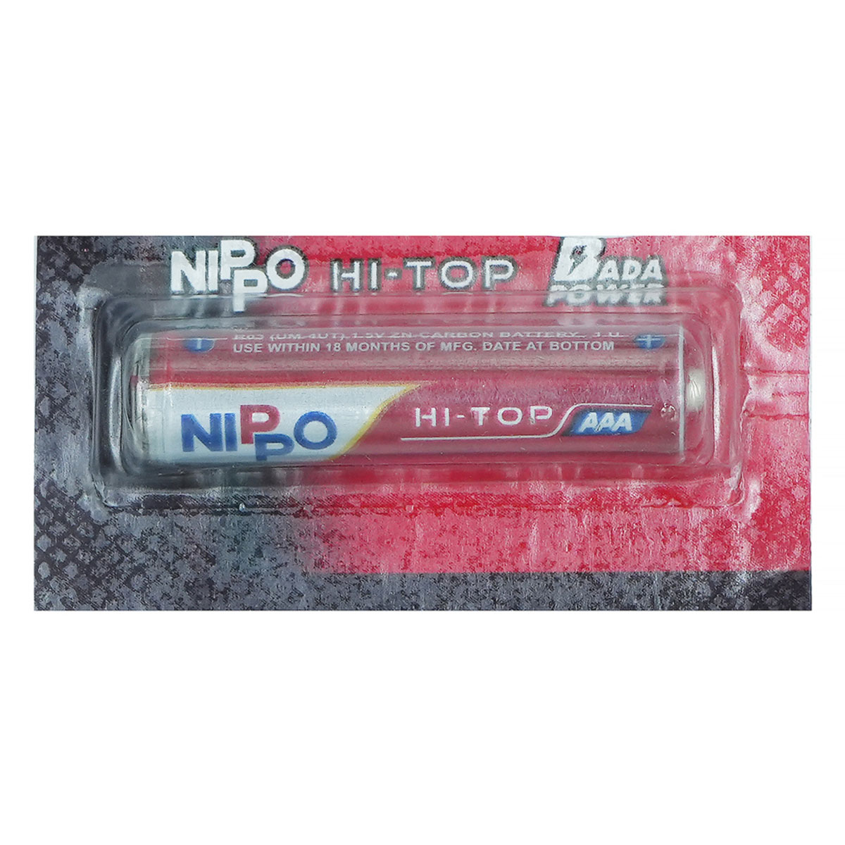 Nippo Hi Top AAA Batteries, 1 Count, Pack of 1 Nippo Hi Top AAA Batteries, 1 Count, Pack of 1