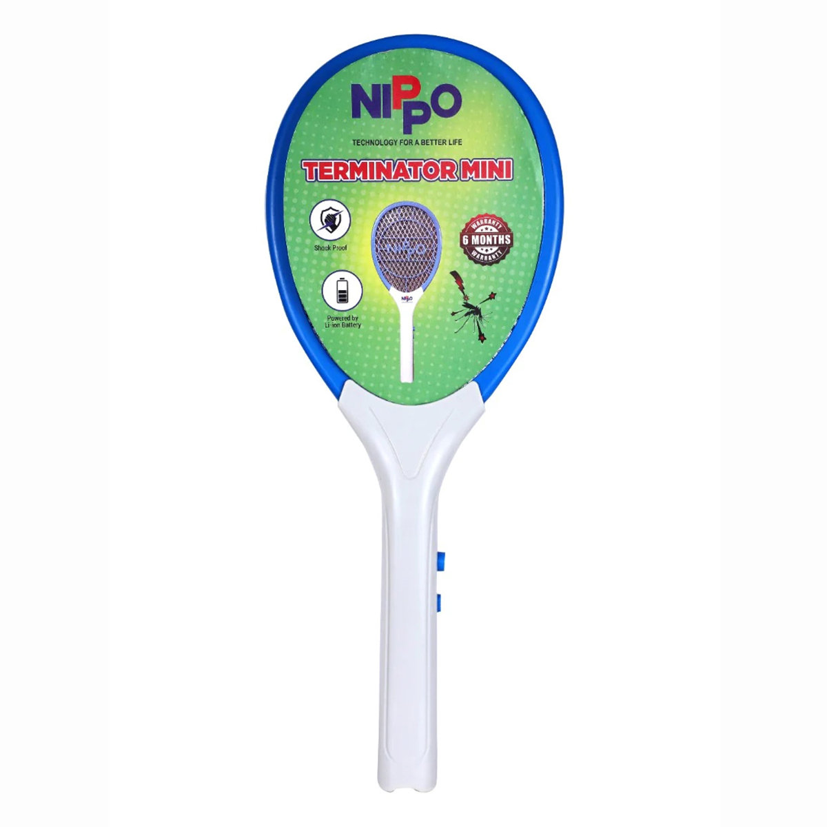 Nippo Terminator Mini Mosquito Bat, 1 Count, Pack of 1 Nippo Terminator Mini Mosquito Bat, 1 Count, Pack of 1