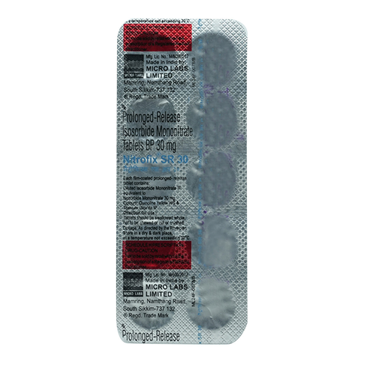 Nitrofix SR 30 Tablet 10's, Pack of 10 TABLETS Nitrofix SR 30 Tablet 10's, Pack of 10 TABLETS