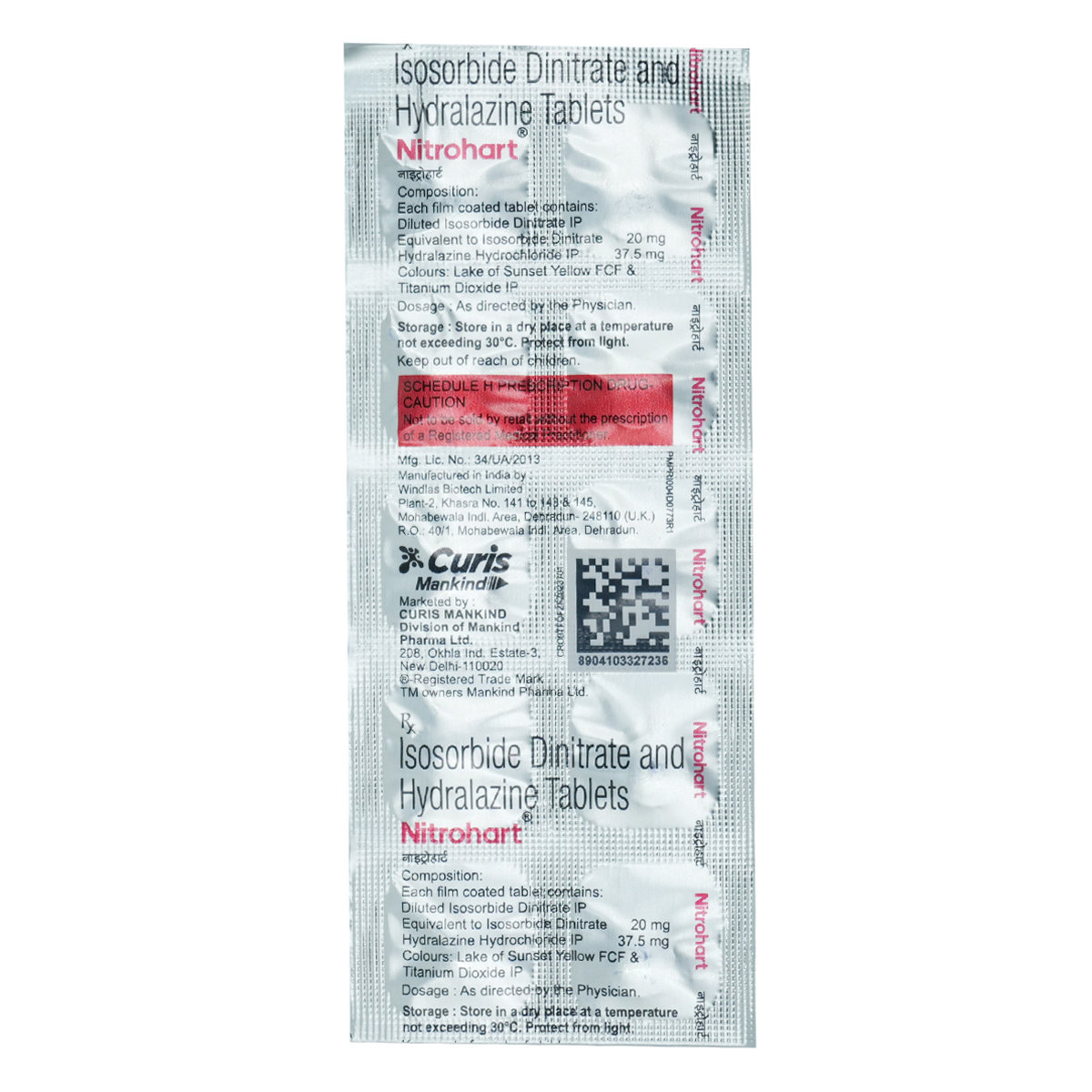 Nitrohart Tablet 10's, Pack of 10 TABLETS Nitrohart Tablet 10's, Pack of 10 TABLETS