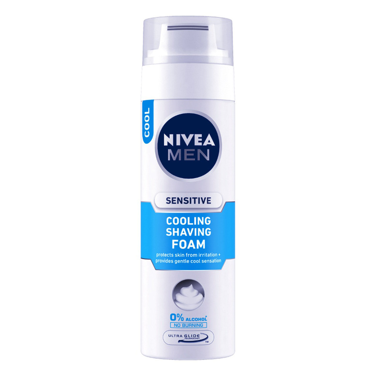 Nivea Men Sensitive Cooling Shaving Foam, 200 ml, Pack of 1 Nivea Men Sensitive Cooling Shaving Foam, 200 ml, Pack of 1