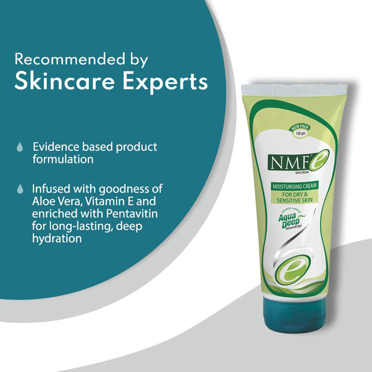 NMFe Skin Moistrising Cream 150 gm | Long Lasting Moisturization | For Dry & Sensitive Skin, Pack of 1 NMFe Skin Moistrising Cream 150 gm | Long Lasting Moisturization | For Dry & Sensitive Skin, Pack of 1