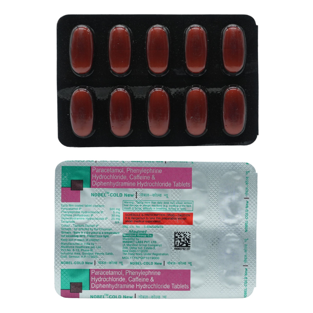 Nobel-Cold New Tablet 10's, Pack of 10 Nobel-Cold New Tablet 10's, Pack of 10