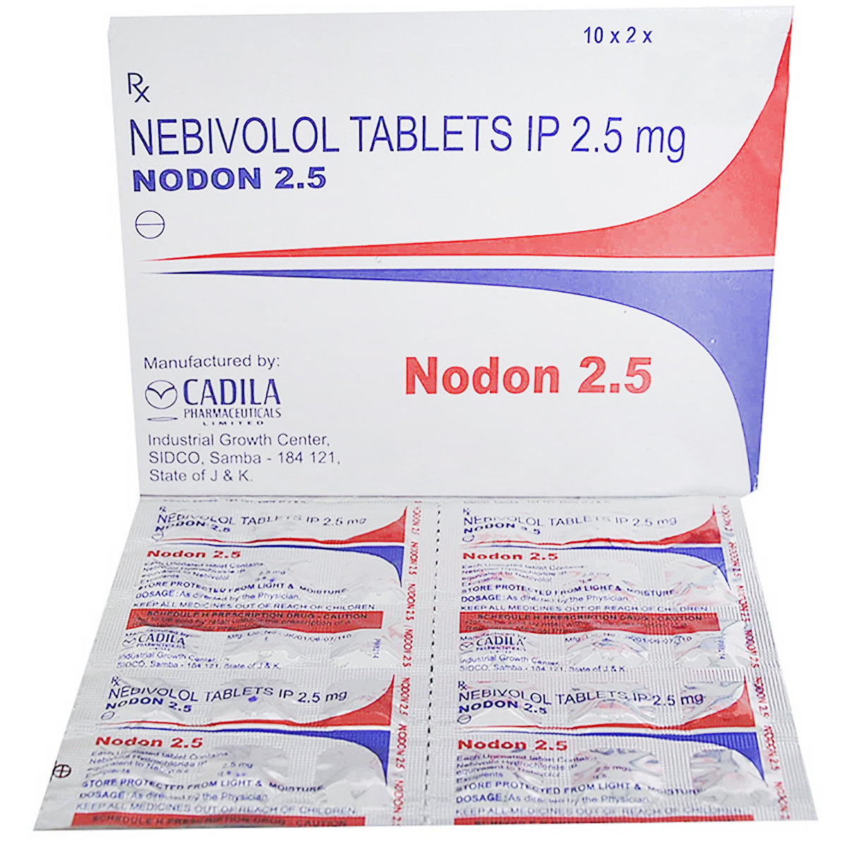 Nodon 2.5 Tablet 15's, Pack of 15 TABLETS Nodon 2.5 Tablet 15's, Pack of 15 TABLETS