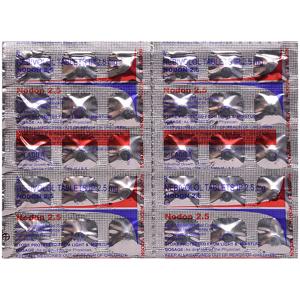 Nodon 2.5 Tablet 15's, Pack of 15 TABLETS Nodon 2.5 Tablet 15's, Pack of 15 TABLETS