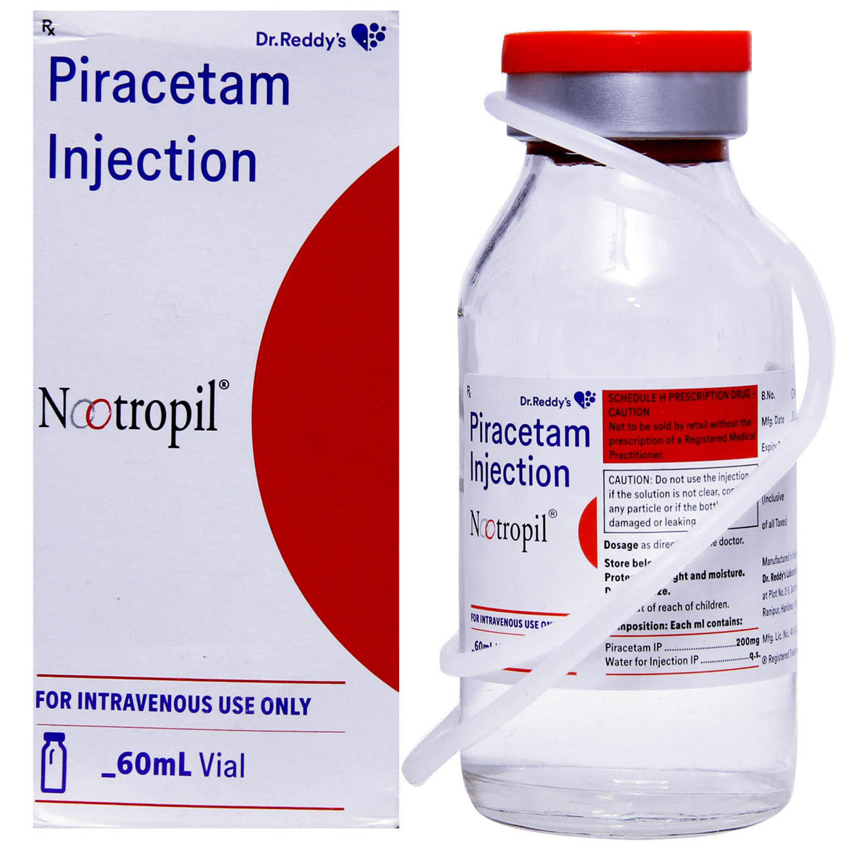 Nootropil Injection 60 ml, Pack of 1 Injection Nootropil Injection 60 ml, Pack of 1 Injection
