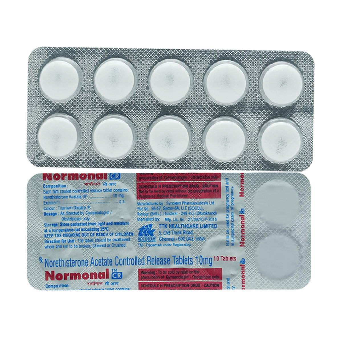Normonal CR Tablet 10's, Pack of 10 TABLETS Normonal CR Tablet 10's, Pack of 10 TABLETS