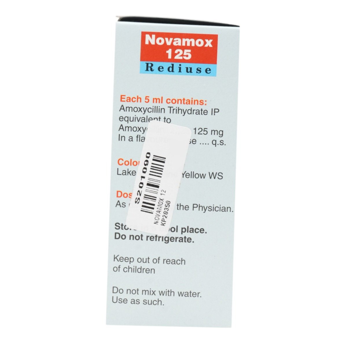 Novamox 125 Rediuse Suspension 60 ml, Pack of 1 Suspension Novamox 125 Rediuse Suspension 60 ml, Pack of 1 Suspension