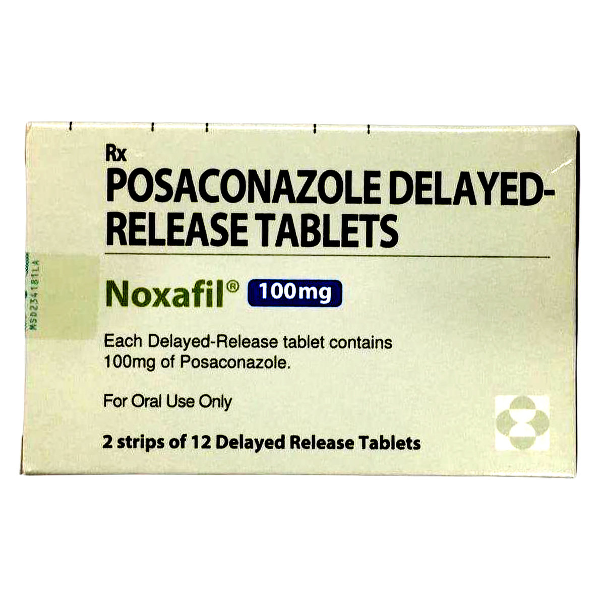 Noxafil 100 Tablet 2X12's, Pack of 1 TABLET Noxafil 100 Tablet 2X12's, Pack of 1 TABLET