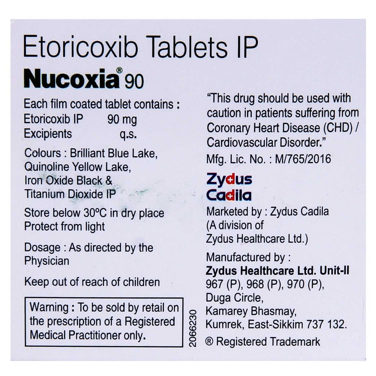 Nucoxia 90 mg Tablet 15's, Pack of 15 TABLETS Nucoxia 90 mg Tablet 15's, Pack of 15 TABLETS