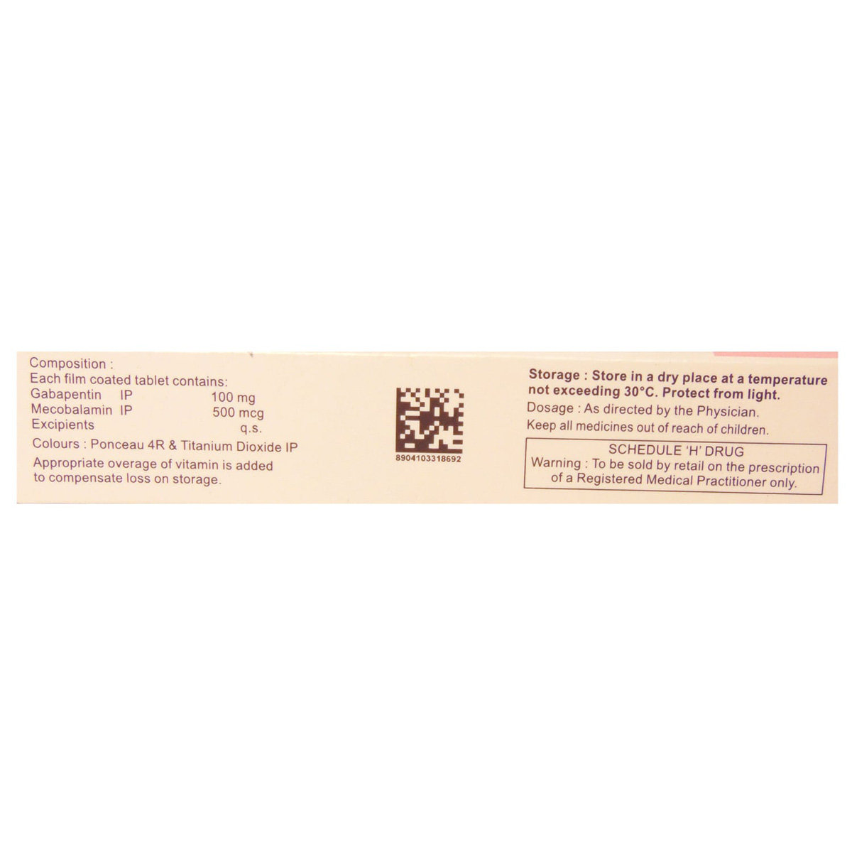 Nurokind-G 100 New Tablet 10's, Pack of 10 TABLETS Nurokind-G 100 New Tablet 10's, Pack of 10 TABLETS