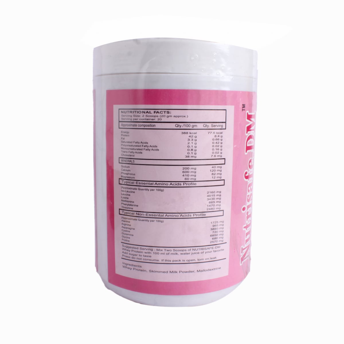 Nutrisafe-DM Chocolate Flavour Powder 400 gm, Pack of 1 Nutrisafe-DM Chocolate Flavour Powder 400 gm, Pack of 1