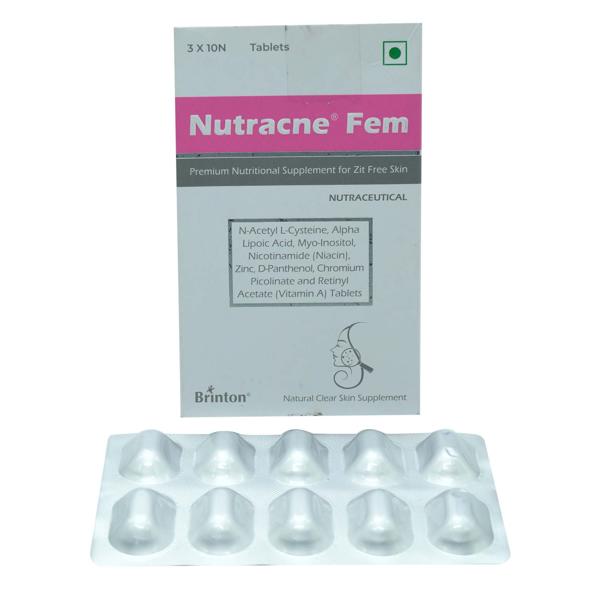 Nutracne Fem Tablet 10's, Pack of 10 Nutracne Fem Tablet 10's, Pack of 10