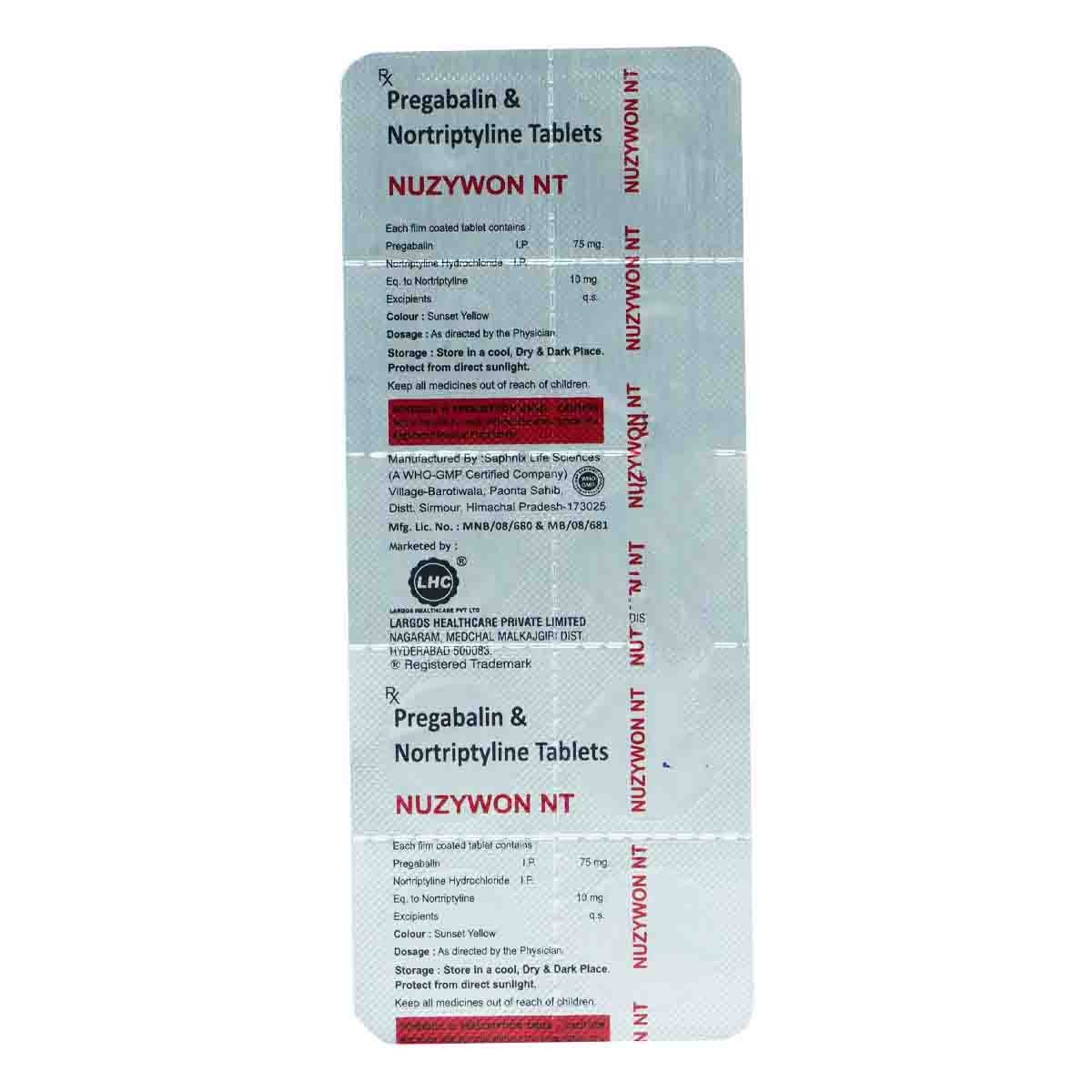 Nuzywon Nt 75/10 Tab 10'S, Pack of 10 Nuzywon Nt 75/10 Tab 10'S, Pack of 10