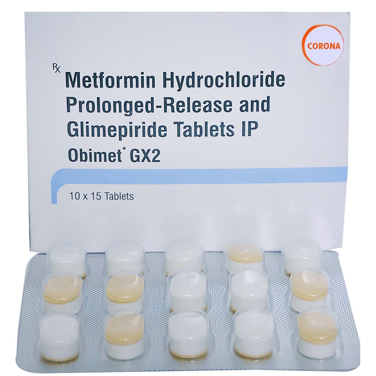 Obimet Gx 2 Tablet 15's, Pack of 15 TABLETS Obimet Gx 2 Tablet 15's, Pack of 15 TABLETS