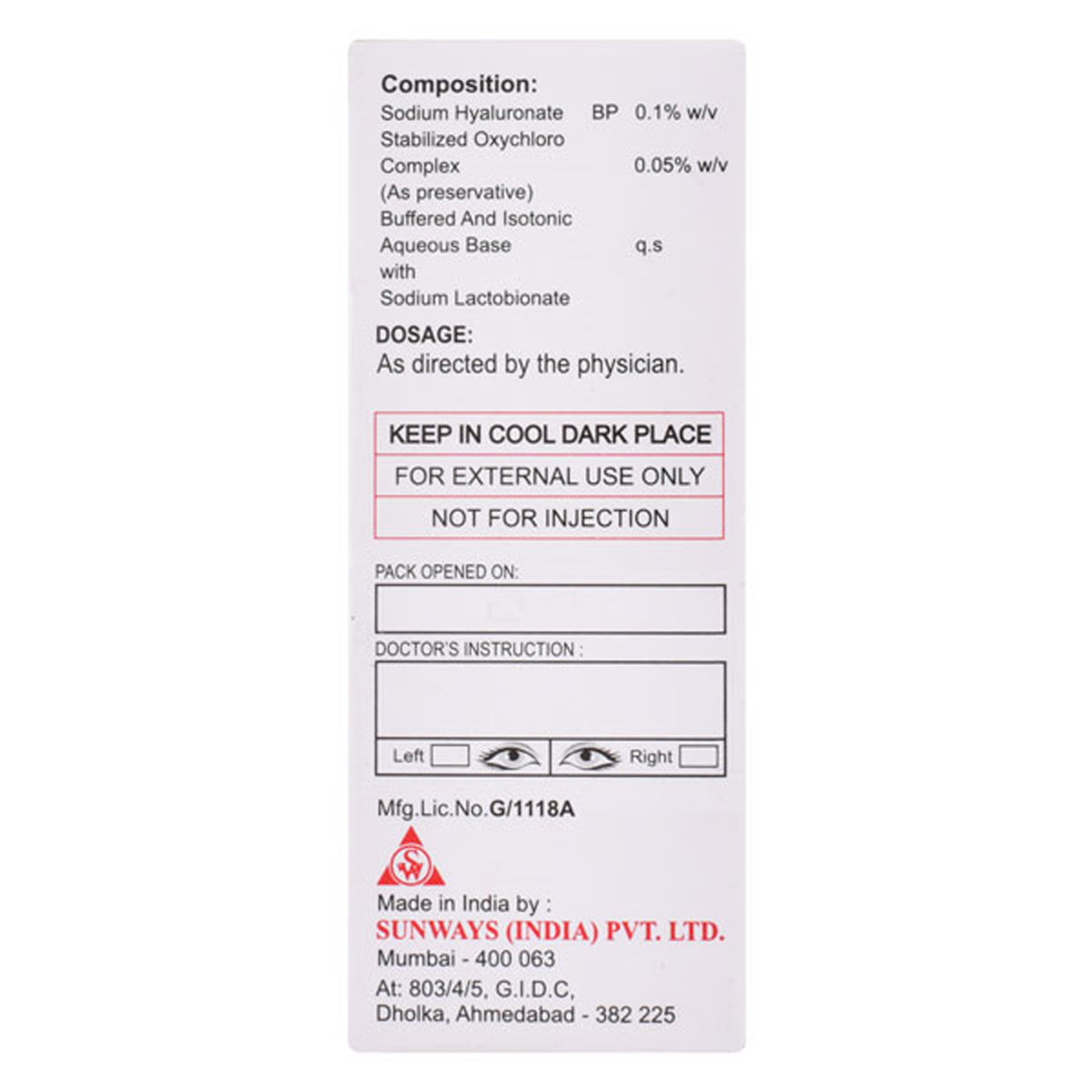 Oculact 0.1% Eye Drops 5 ml, Pack of 1 Eye Drops Oculact 0.1% Eye Drops 5 ml, Pack of 1 Eye Drops