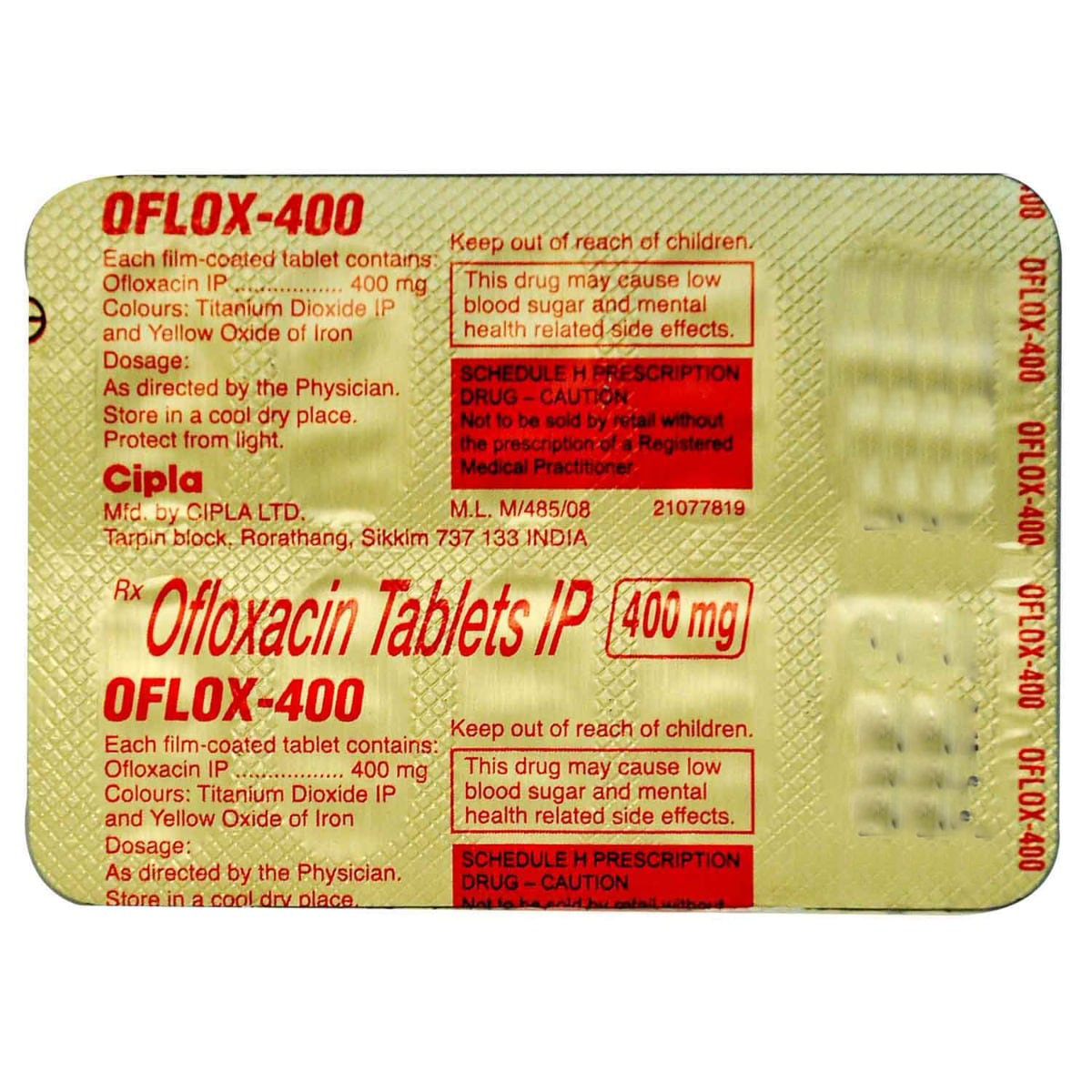 Oflox 400 Tablet 10's, Pack of 10 TABLETS Oflox 400 Tablet 10's, Pack of 10 TABLETS