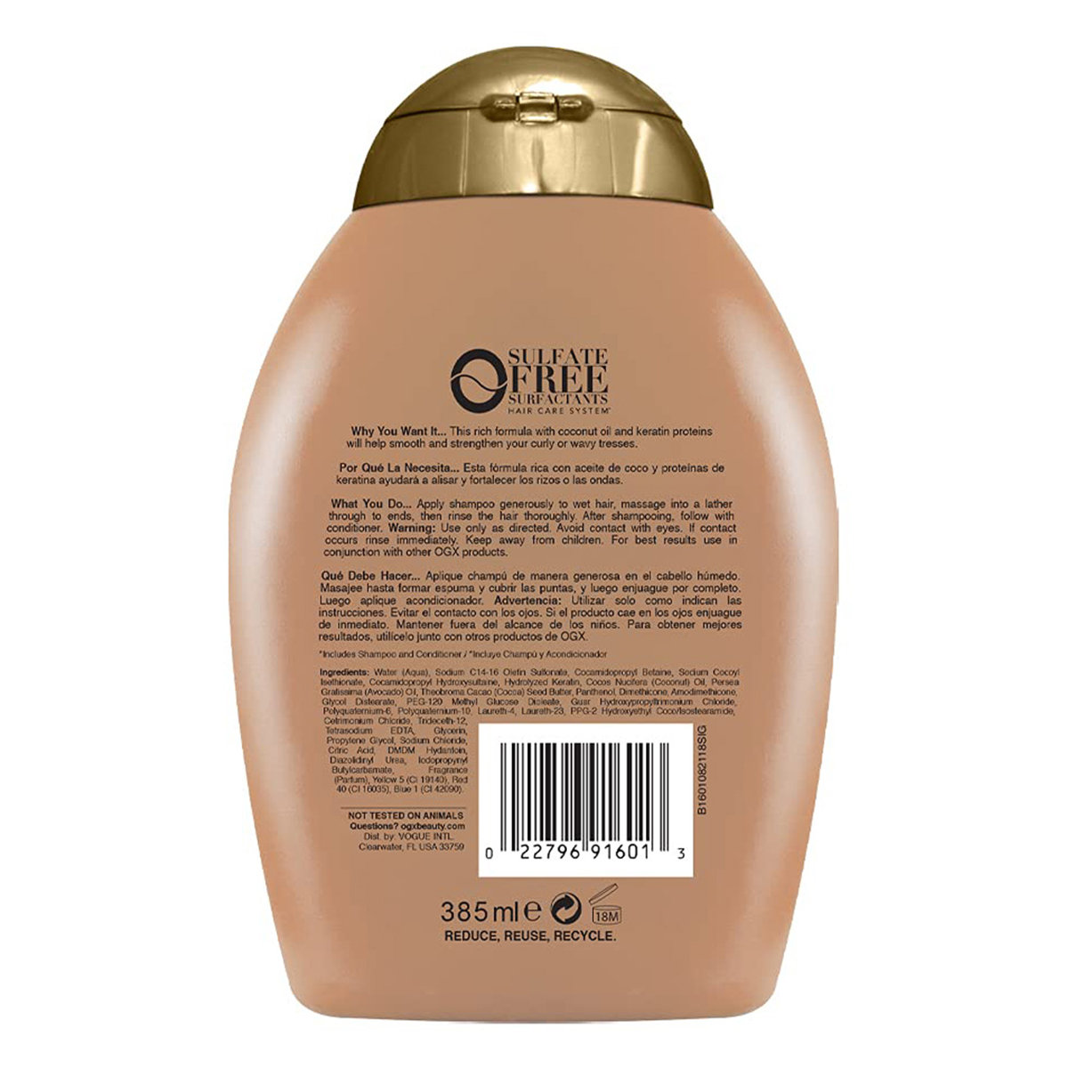 Ogx Braziliankeratin Therapy Shampoo, 385 ml, Pack of 1 Ogx Braziliankeratin Therapy Shampoo, 385 ml, Pack of 1